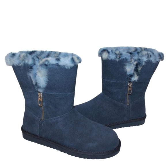 Koolaburra‎ by UGG Women's Aribel Short Boot Blue Size 7 - Picture 1 of 8